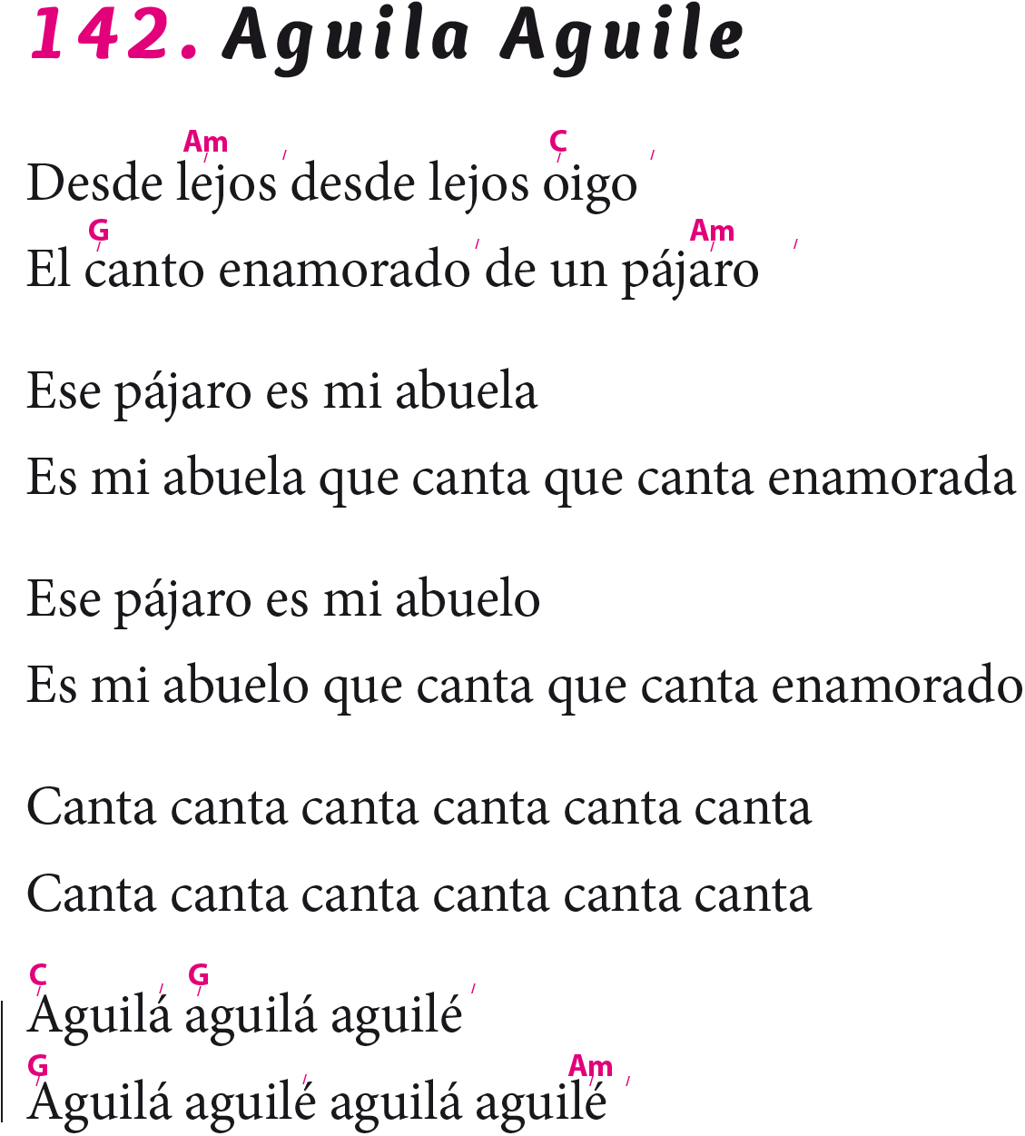 Aguila Aguile - SONG-CIRCLE