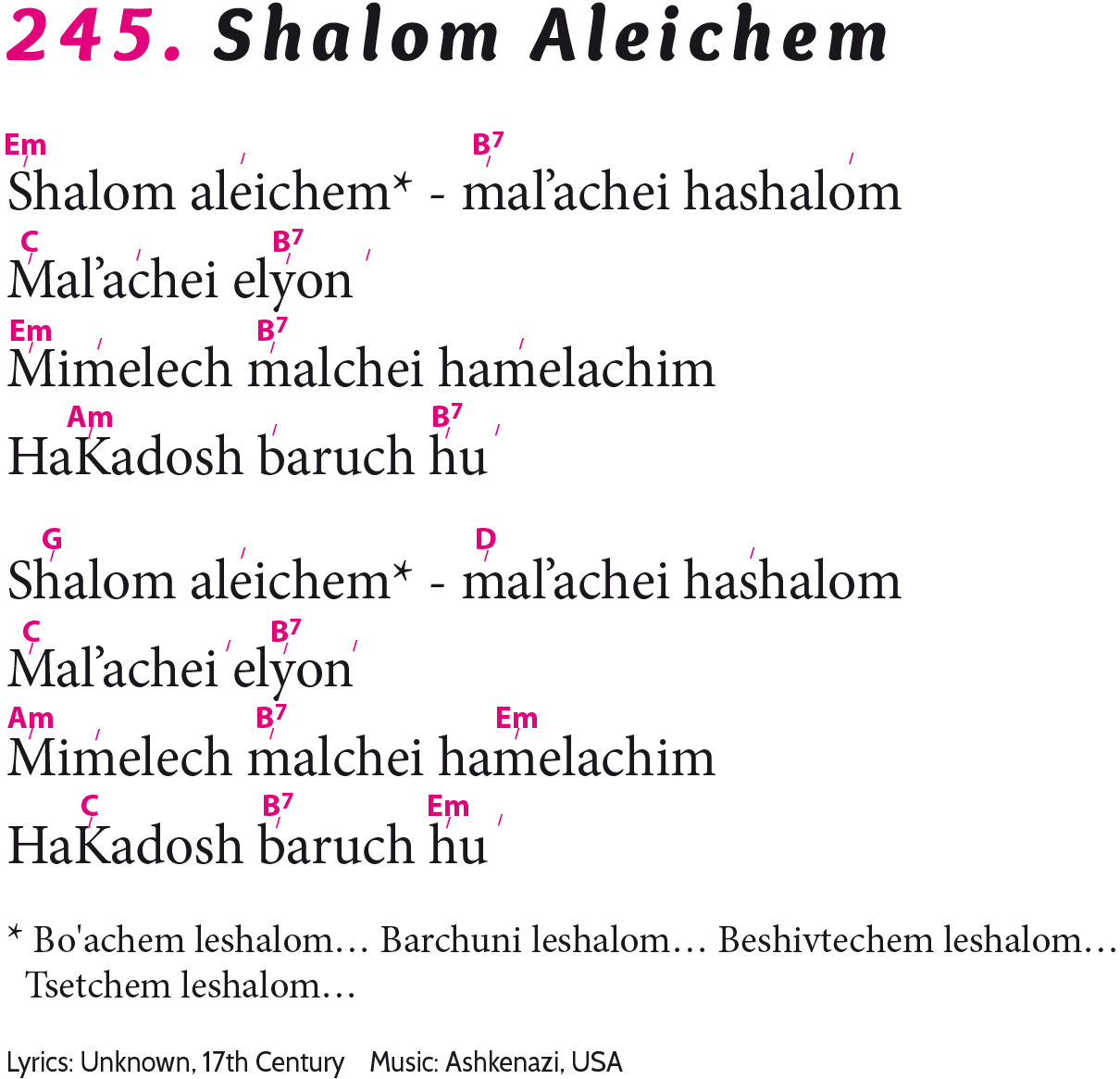 Hevenu Shalom Aleichem lyrics video - BimBam
